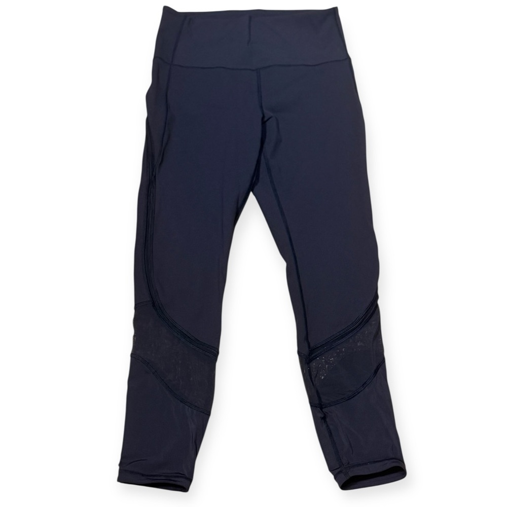 Lululemon Fresh In Mesh Tights in Midnight Navy Size 8 - Picture 5 of 12